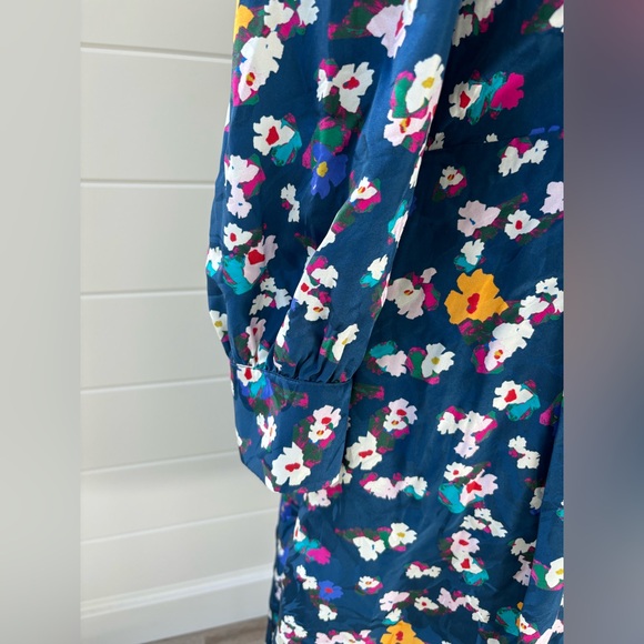 $695 TANYA TAYLOR
Thelma Blue Floral Silk Dress Sz 8 NWT - Picture 8 of 11